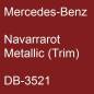 Preview: Mercedes-Benz, Navarrarot Metallic (Trim), DB-3521.